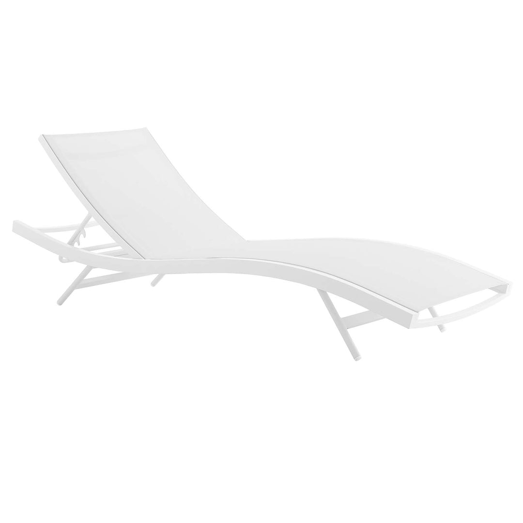 Glimmer Outdoor Patio Mesh Chaise Lounge Chair