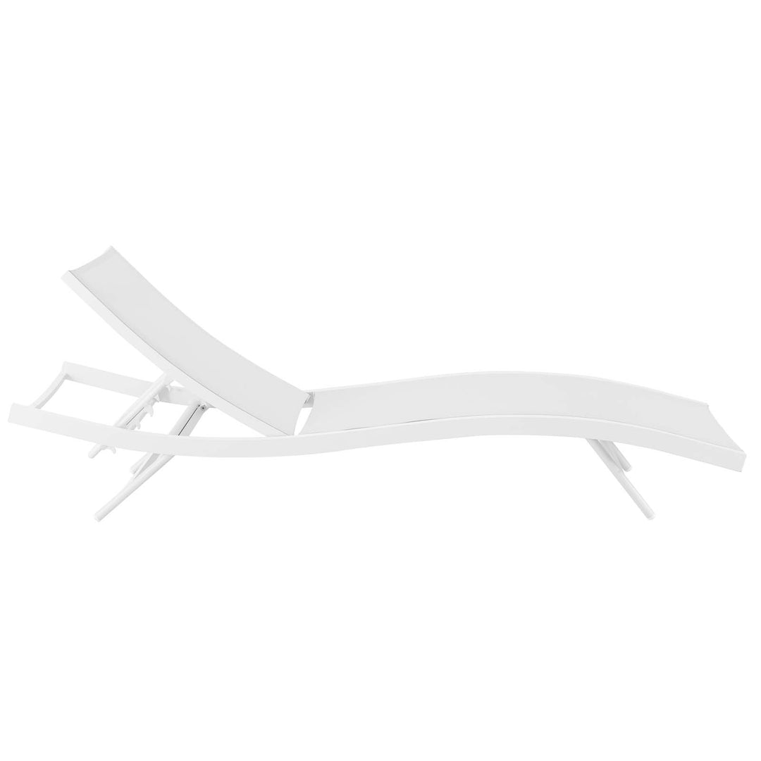 Glimmer Outdoor Patio Mesh Chaise Lounge Chair