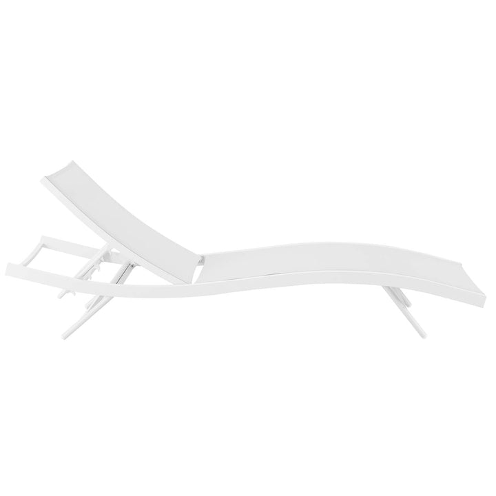 Glimmer Outdoor Patio Mesh Chaise Lounge Chair