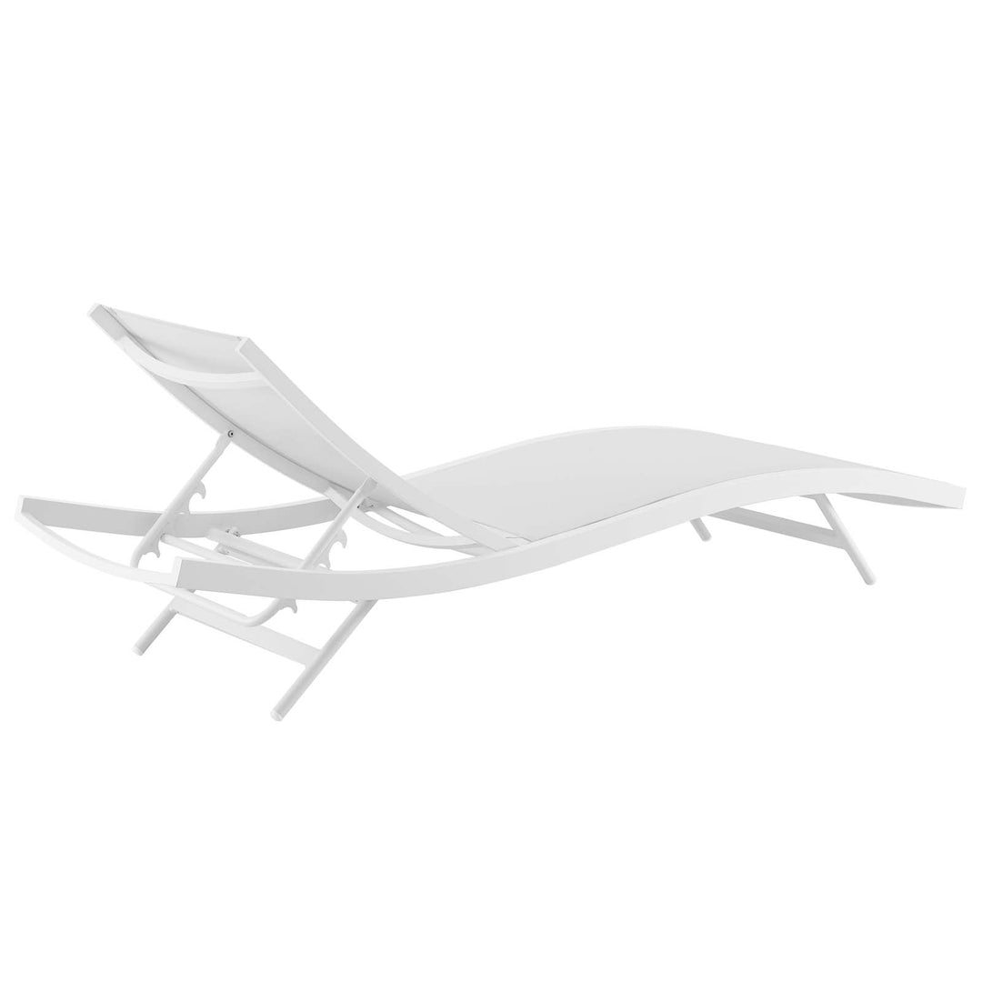 Glimmer Outdoor Patio Mesh Chaise Lounge Chair