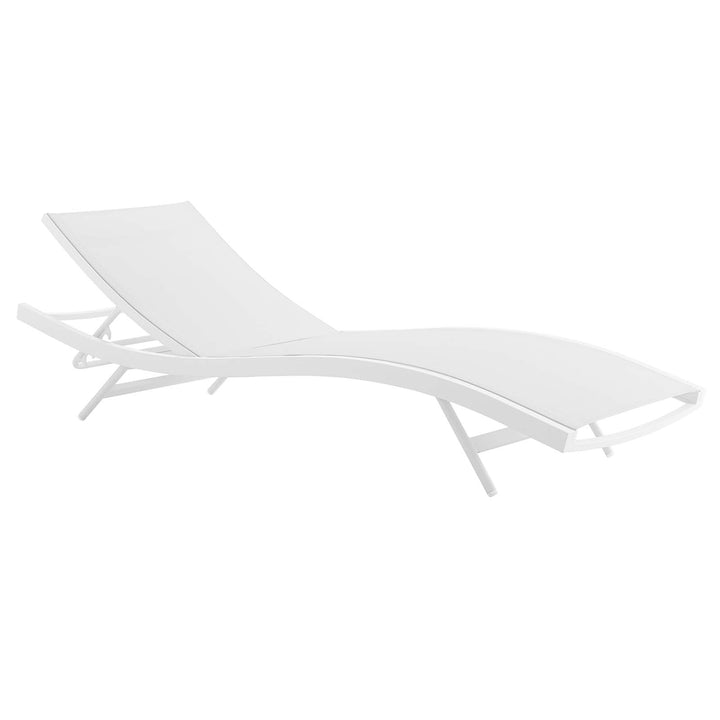 Glimmer Outdoor Patio Mesh Chaise Lounge Chair