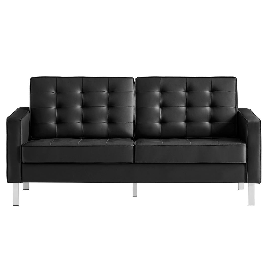 Luna Luxe Vegan Leather Loveseat