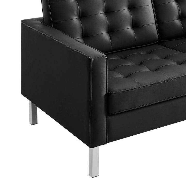 Luna Luxe Vegan Leather Loveseat