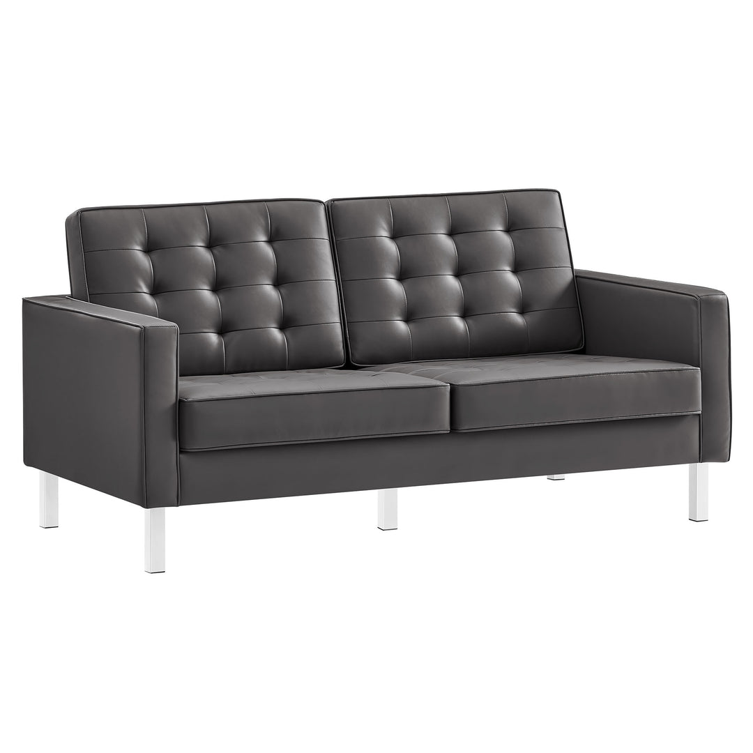 Luna Luxe Vegan Leather Loveseat