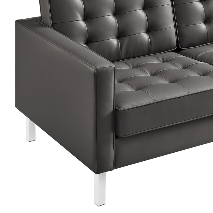 Luna Luxe Vegan Leather Loveseat