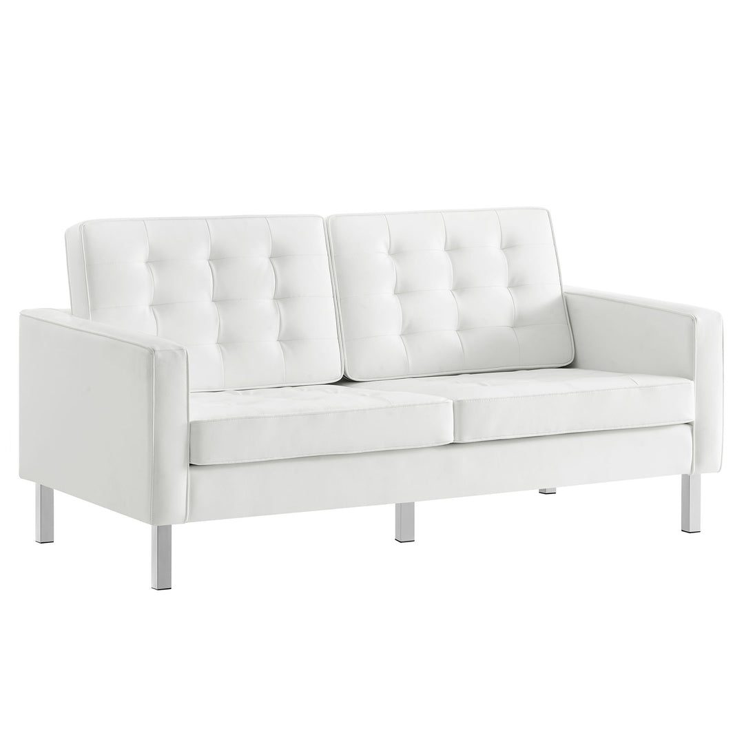 Luna Luxe Vegan Leather Loveseat