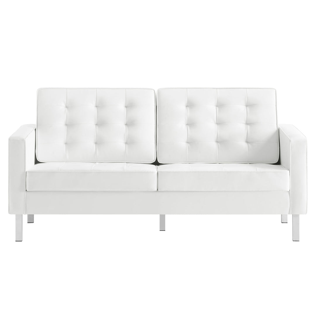 Luna Luxe Vegan Leather Loveseat