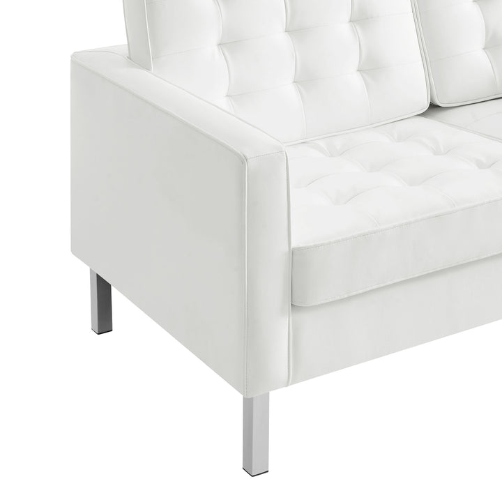 Luna Luxe Vegan Leather Loveseat