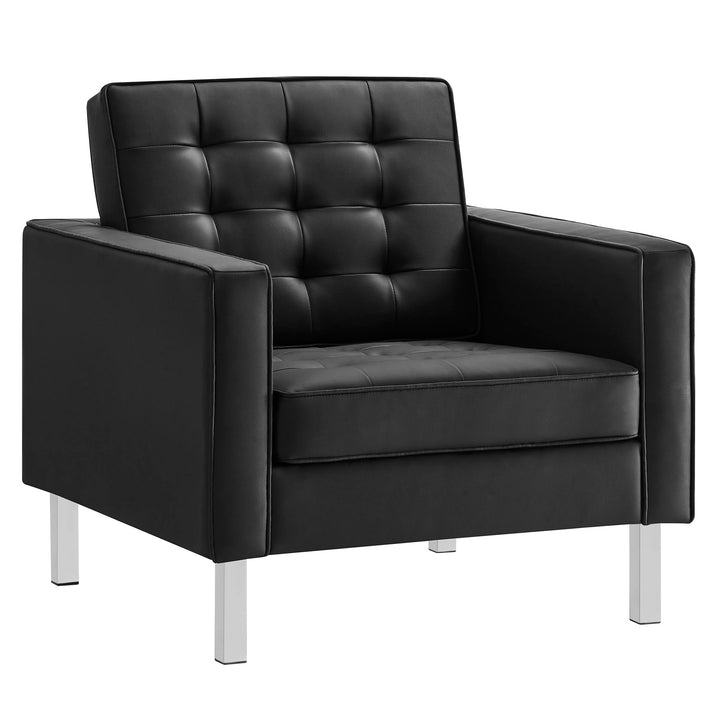 Luxe Leatherette Lounge Chair