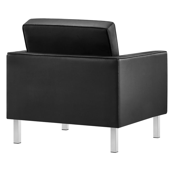 Luxe Leatherette Lounge Chair