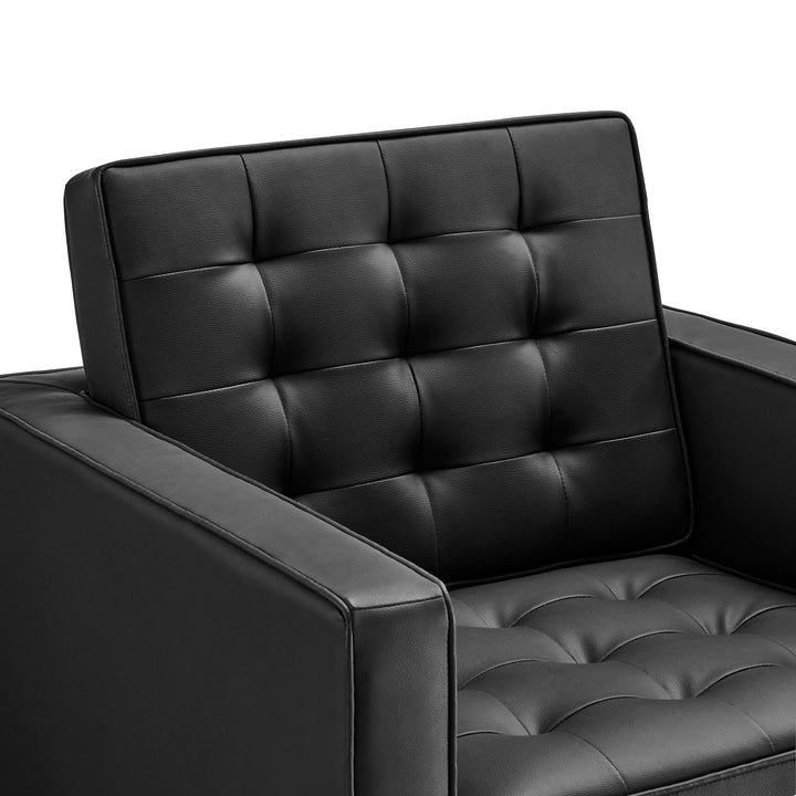 Luxe Leatherette Lounge Chair