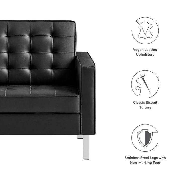 Luxe Leatherette Lounge Chair