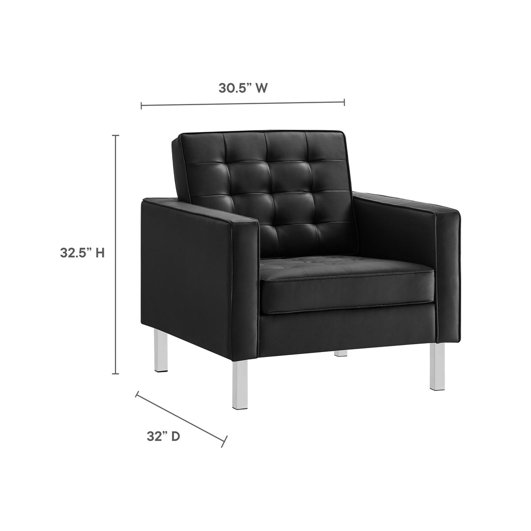 Luxe Leatherette Lounge Chair