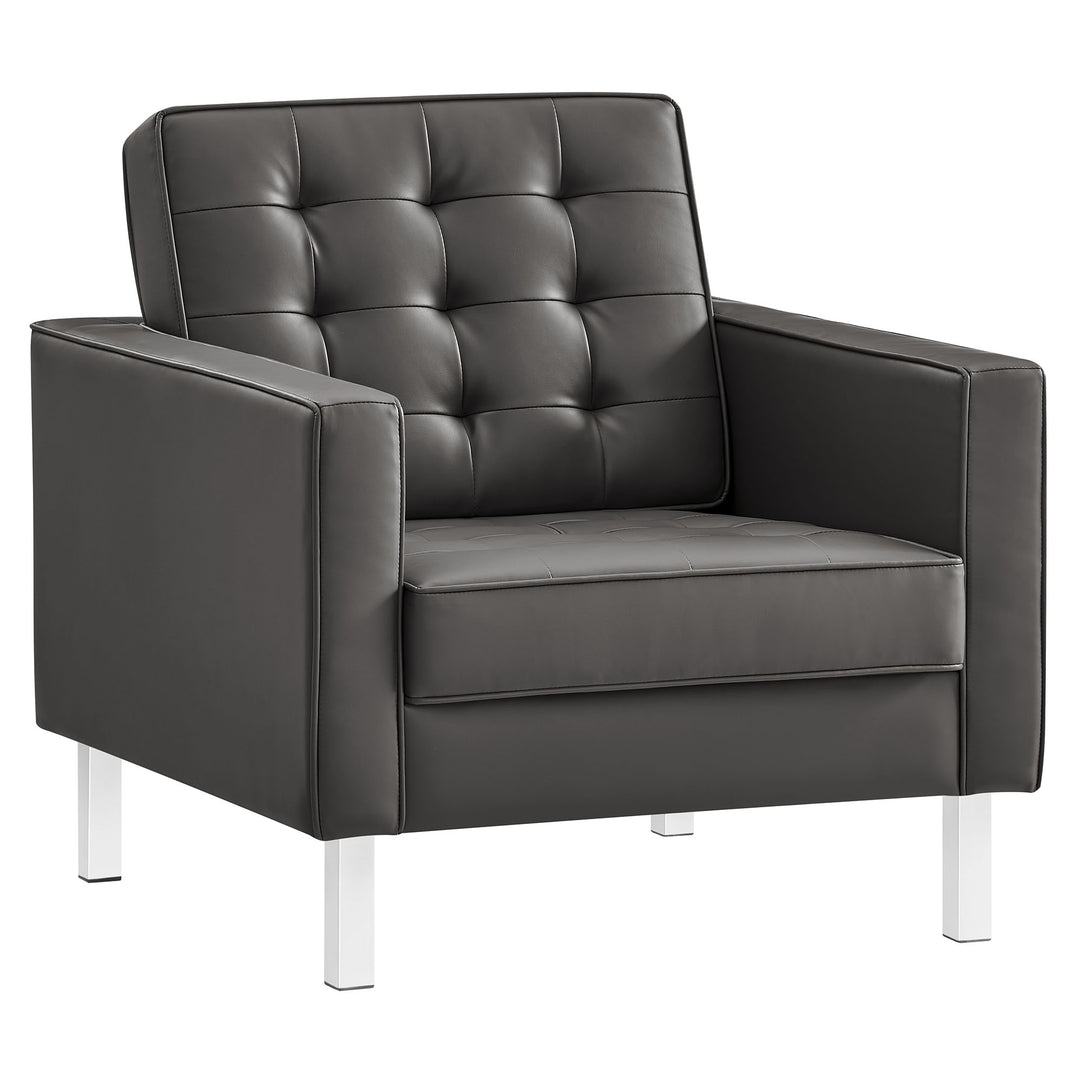 Luxe Leatherette Lounge Chair