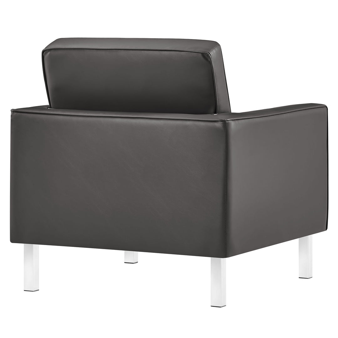 Luxe Leatherette Lounge Chair