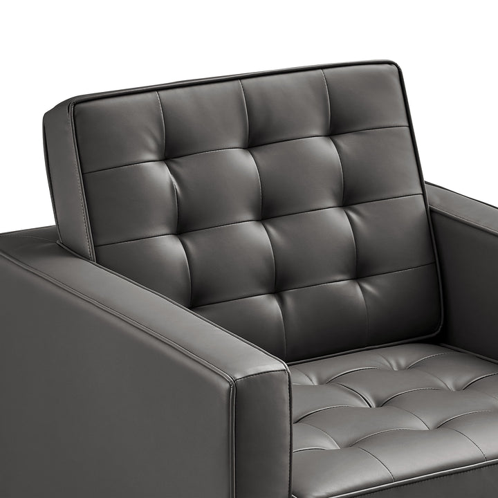 Luxe Leatherette Lounge Chair