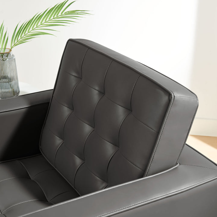 Luxe Leatherette Lounge Chair