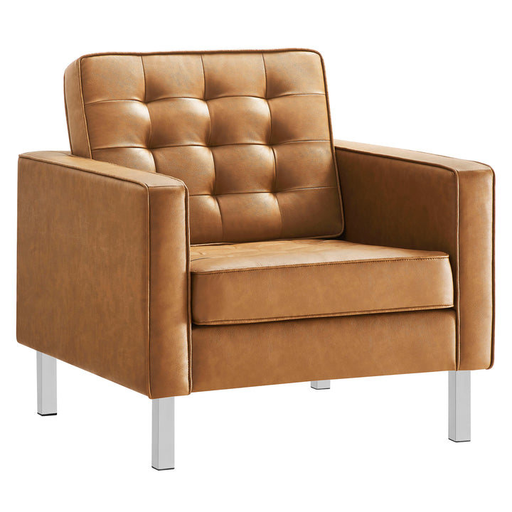 Luxe Leatherette Lounge Chair