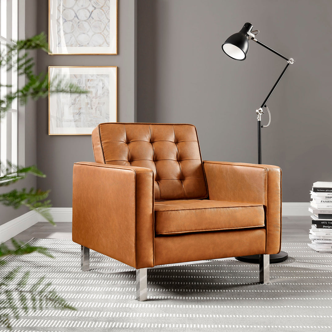 Luxe Leatherette Lounge Chair