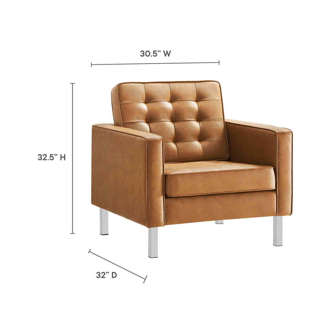 Luxe Leatherette Lounge Chair