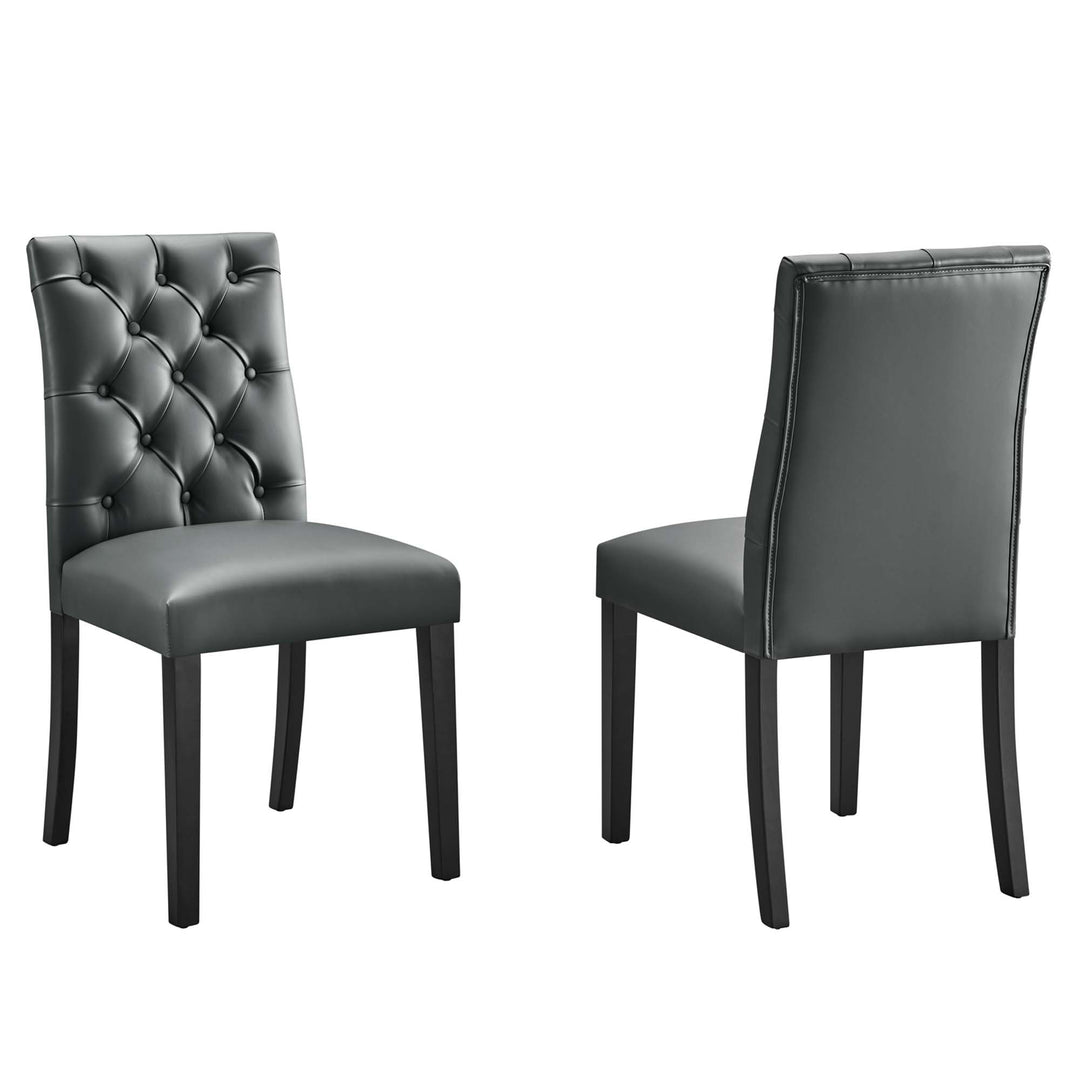 Davenport Vinyl Dining Chair Set of 2