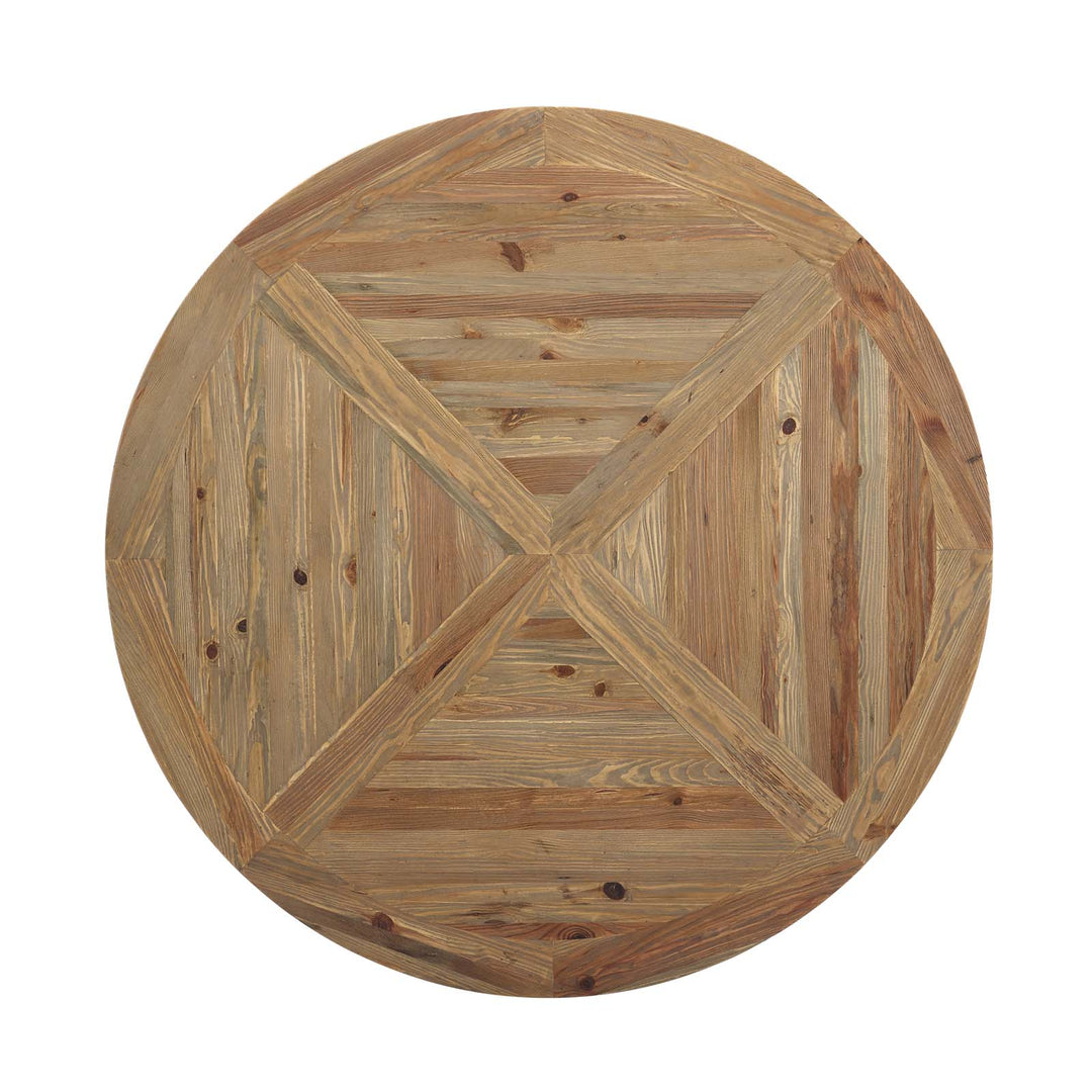 Creekside 59" Round Pine Wood Dining Table