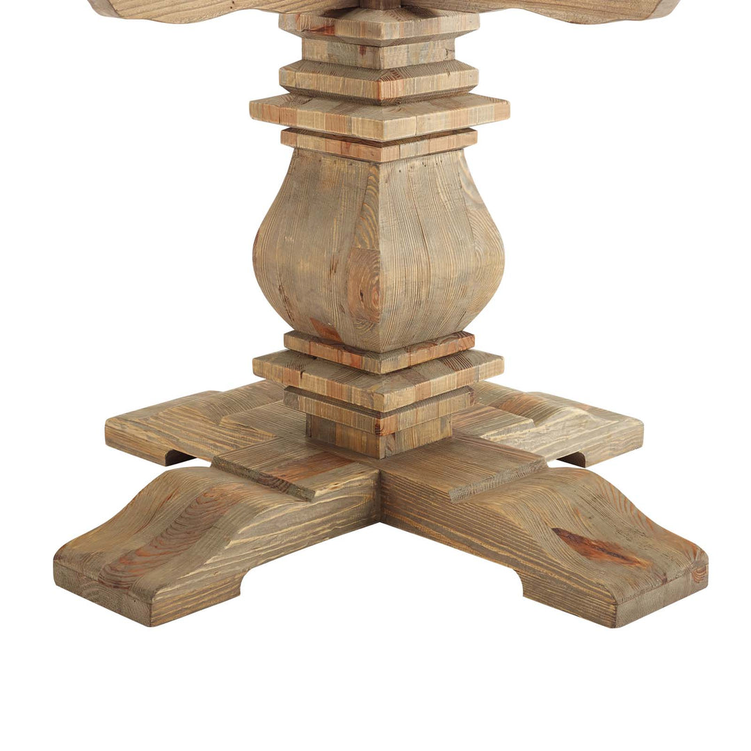 Creekside 59" Round Pine Wood Dining Table