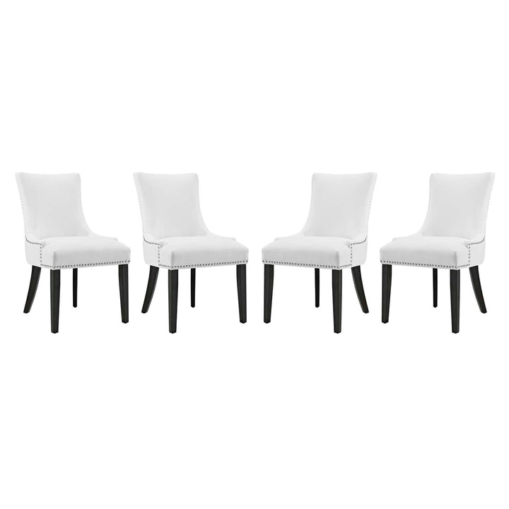 Monarch Faux Leather Dining Chair Set of 4