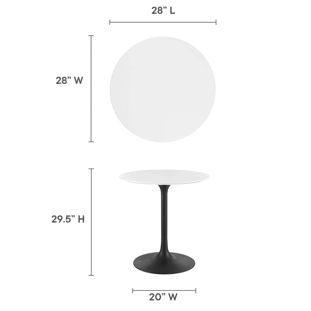 Linden 28" Round Wood Dining Table