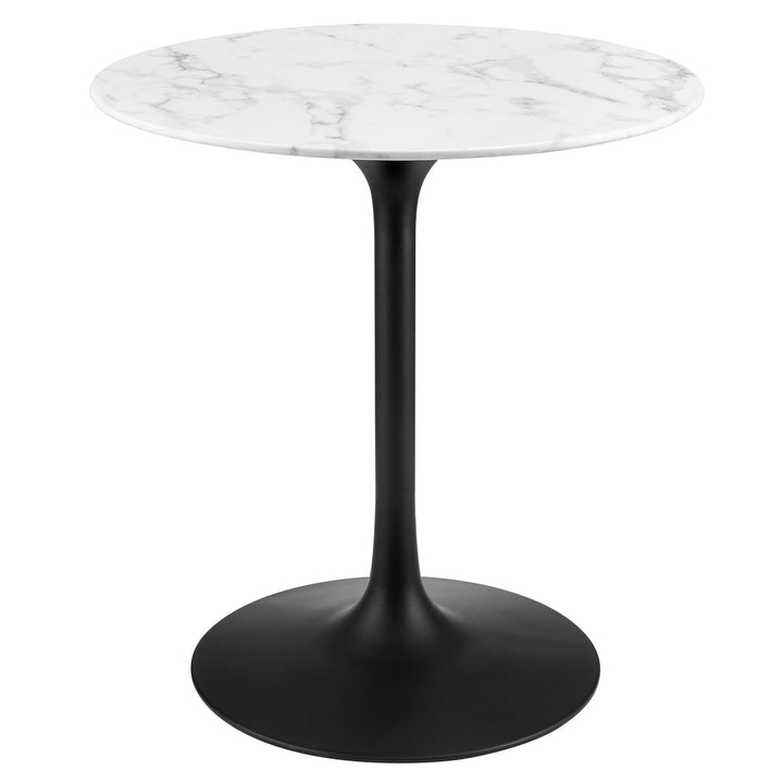 Luna 28" Round Faux Marble Dining Table