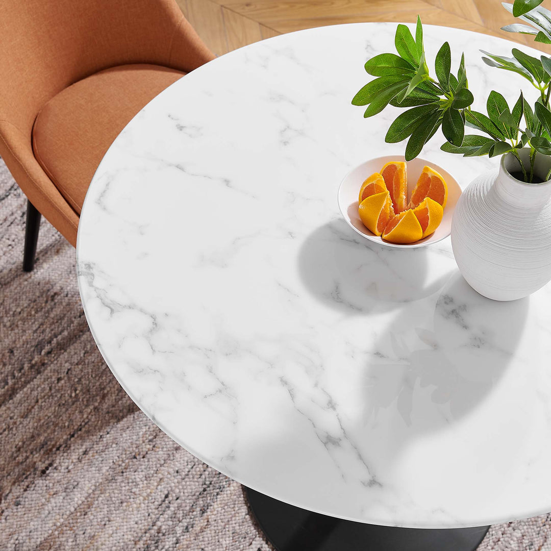 Luna 36" Round Replicate Marble Dining Table