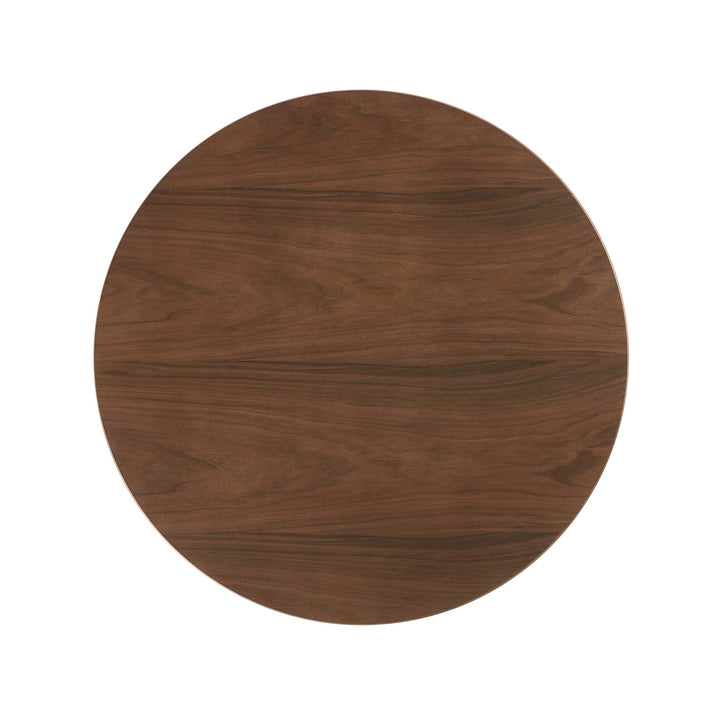 Luna 36" Round Wood Grain Dining Table