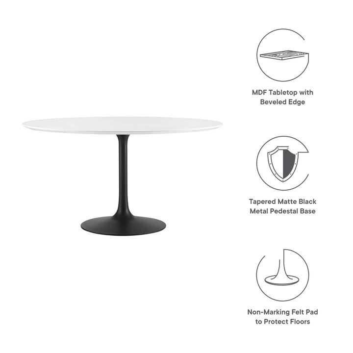 Liora 54" Round Wood Dining Table