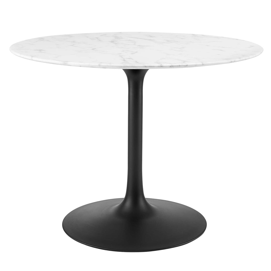 Leona 40" Round Faux Marble Dining Table