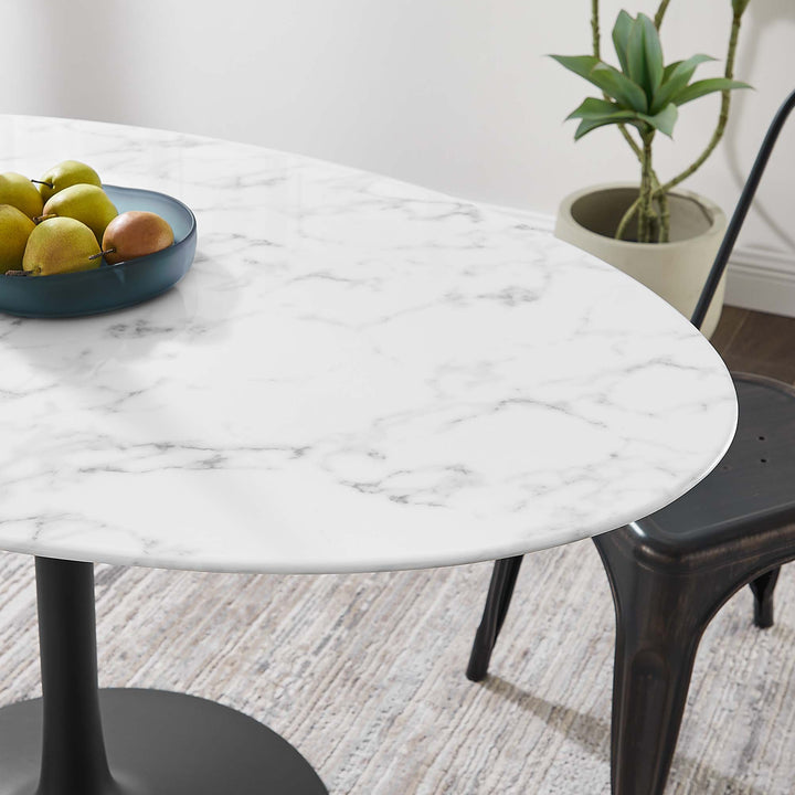 Lippa 54" Oval Onyx Dining Table