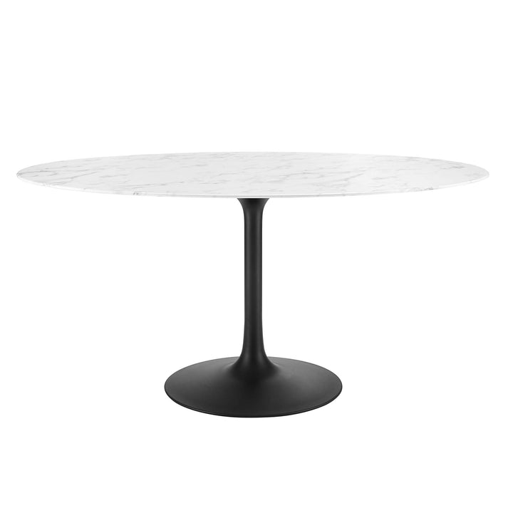 Luna 60" Oval Onyx Dining Table