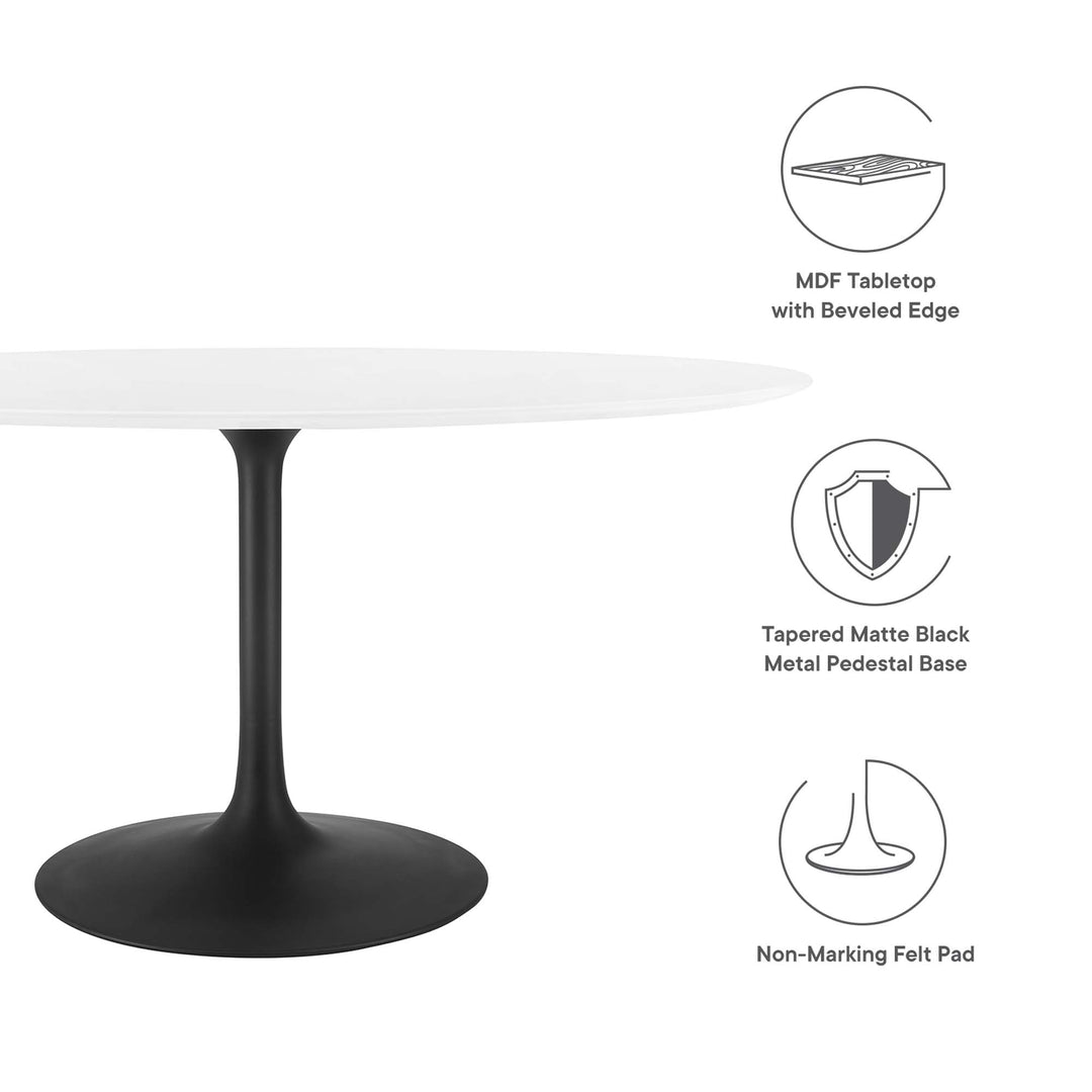 Luna 60" Oval Wood Dining Table