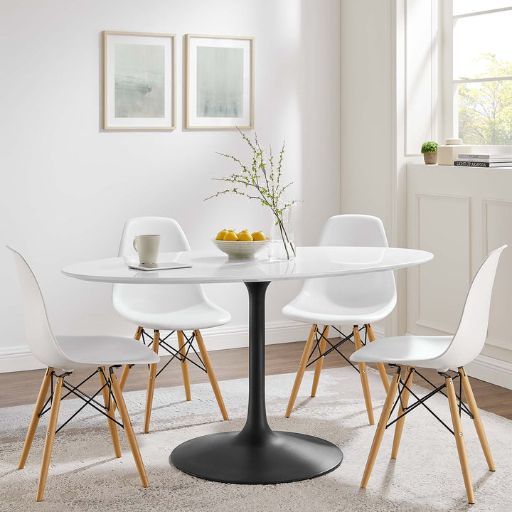 Luna 60" Oval Wood Dining Table