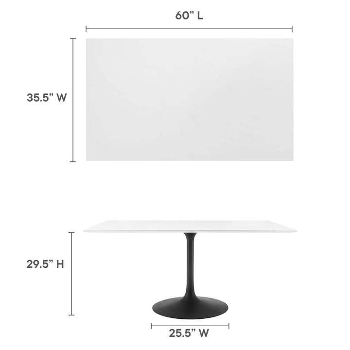 Linden 60" Rectangle Wood Dining Table