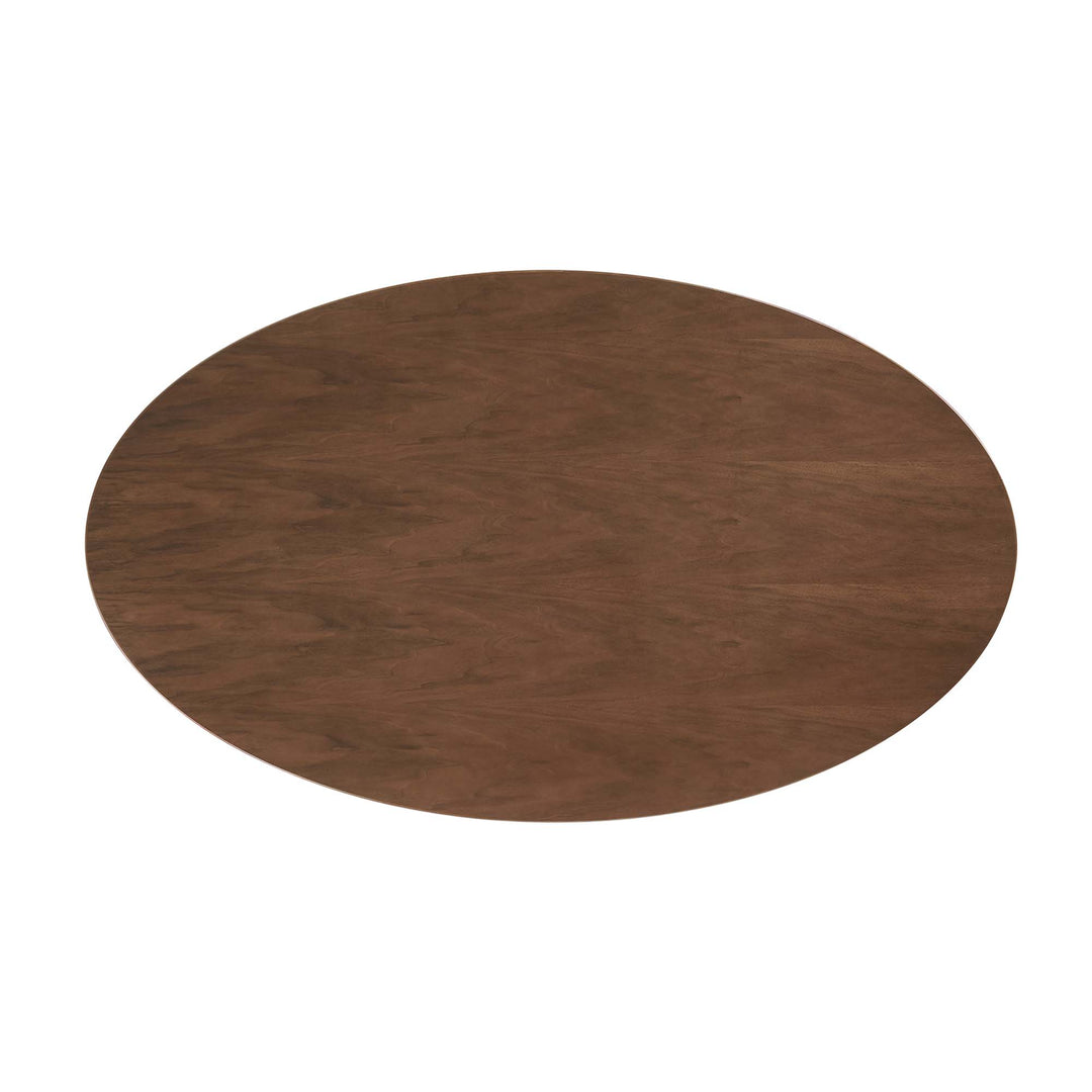 Lynwood 60" Oval Walnut Wood Grain Dining Table