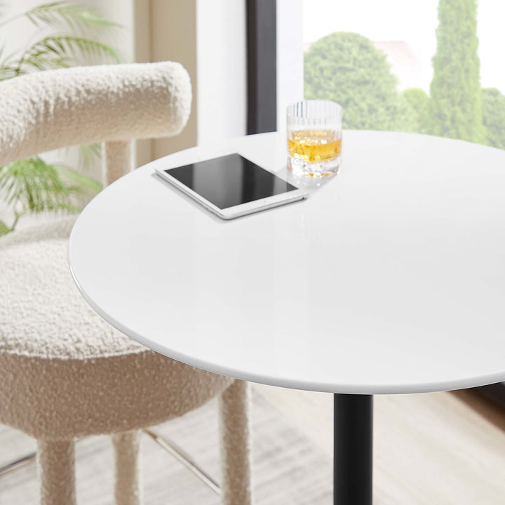 Luna 28" Round Wood Bar Table