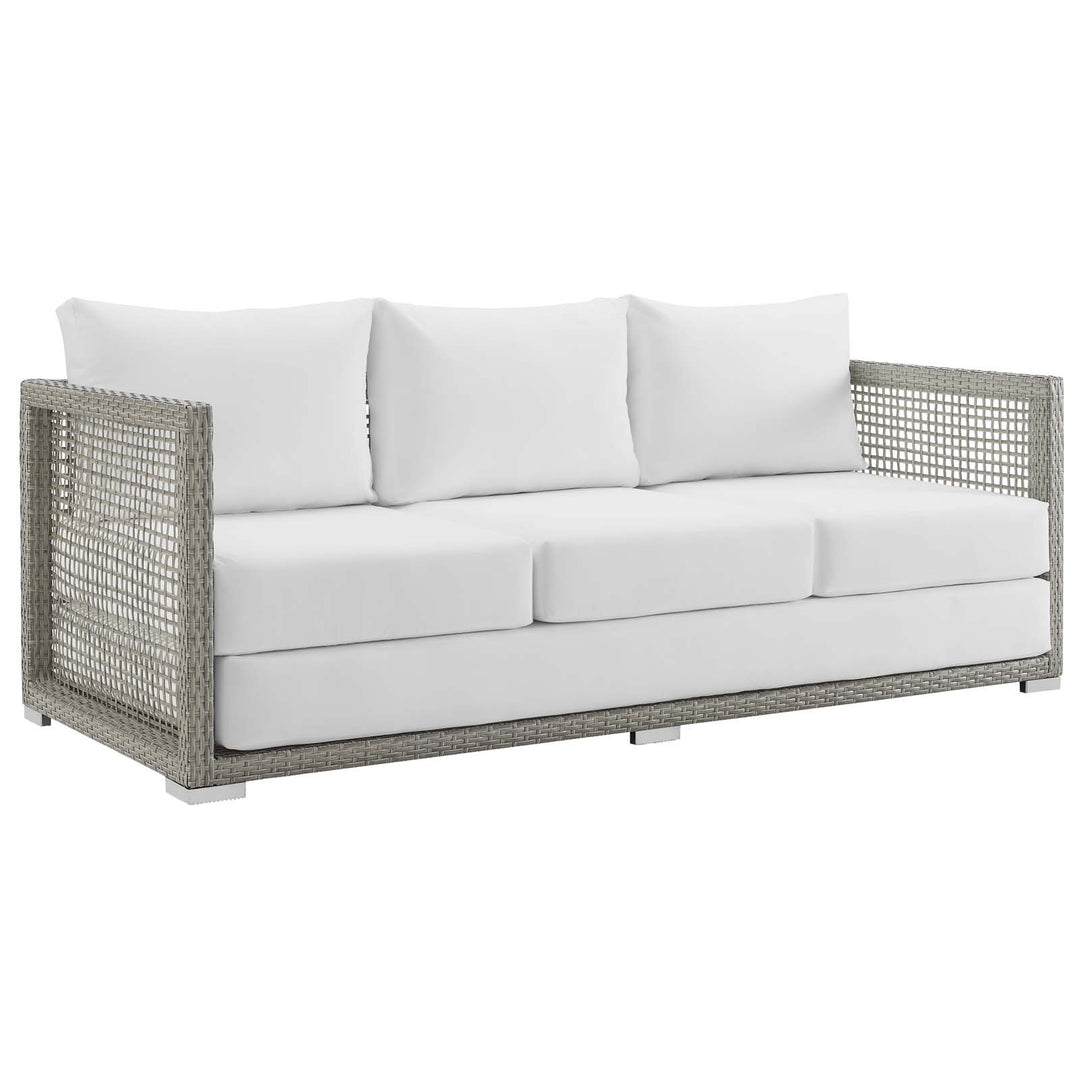 Aria 4 Piece Outdoor Patio Wicker Rattan Set