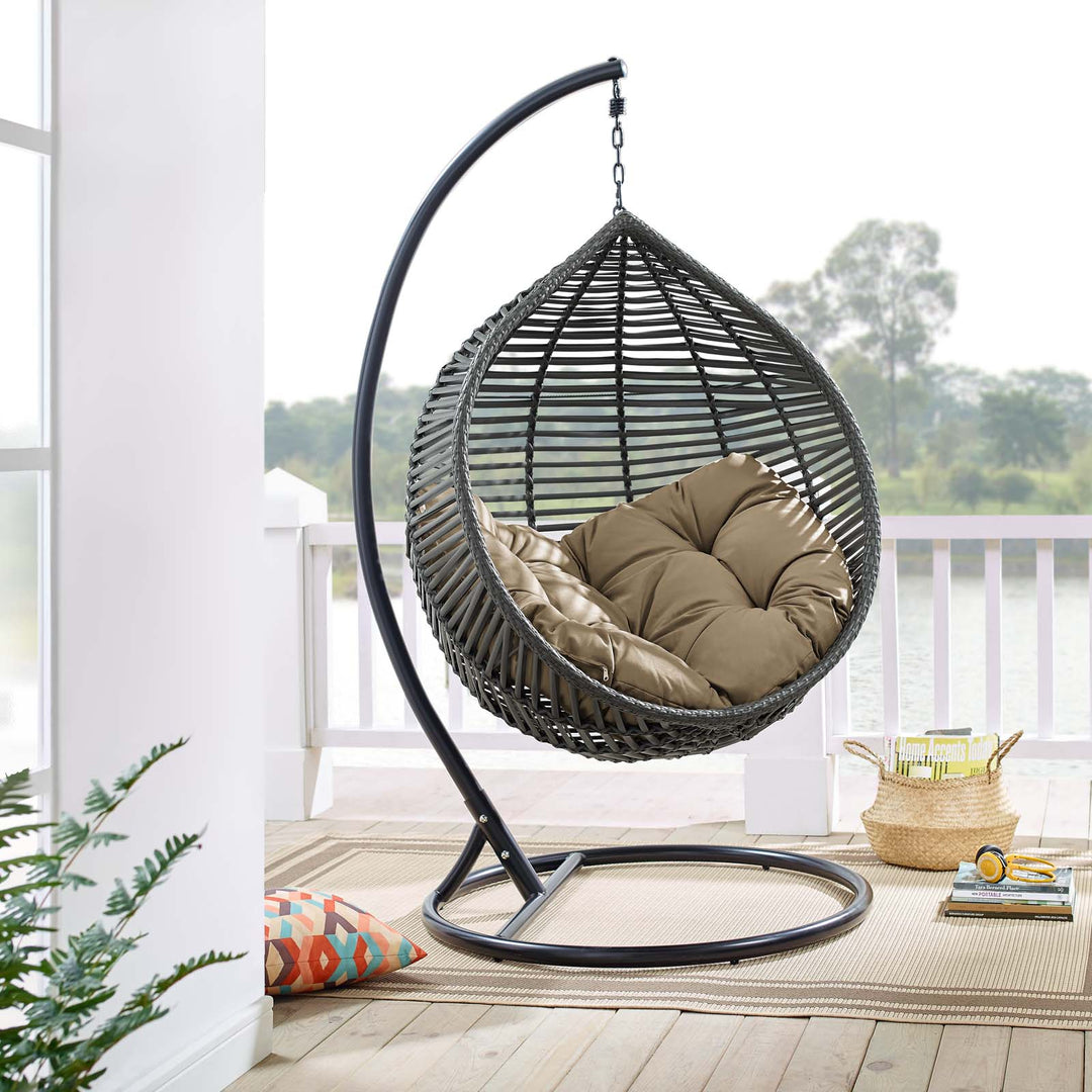 Gentry Teardrop Outdoor Patio Swing Chair