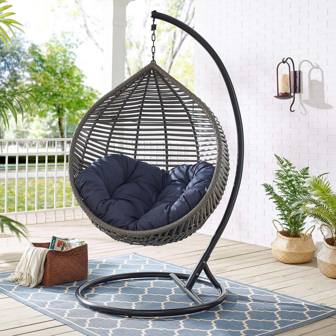 Gentry Teardrop Outdoor Patio Swing Chair