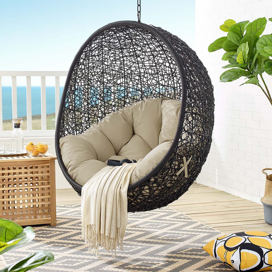 Eclipse Sunbrella® Fabric Swing Outdoor Patio Lounger Chair Without Stand