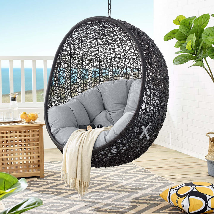 Eclipse Sunbrella® Fabric Swing Outdoor Patio Lounger Chair Without Stand