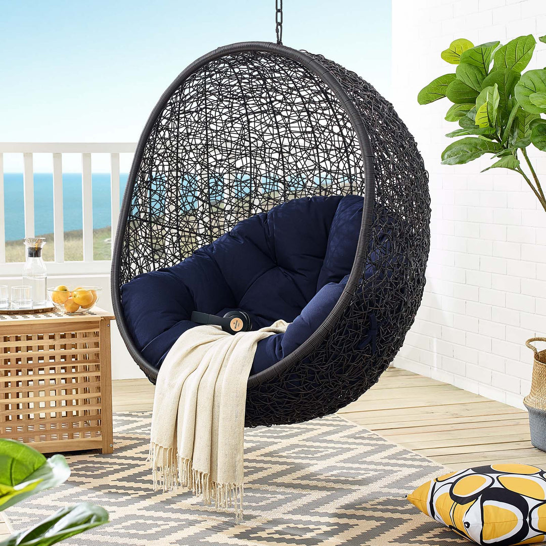 Eclipse Sunbrella® Fabric Swing Outdoor Patio Lounger Chair Without Stand