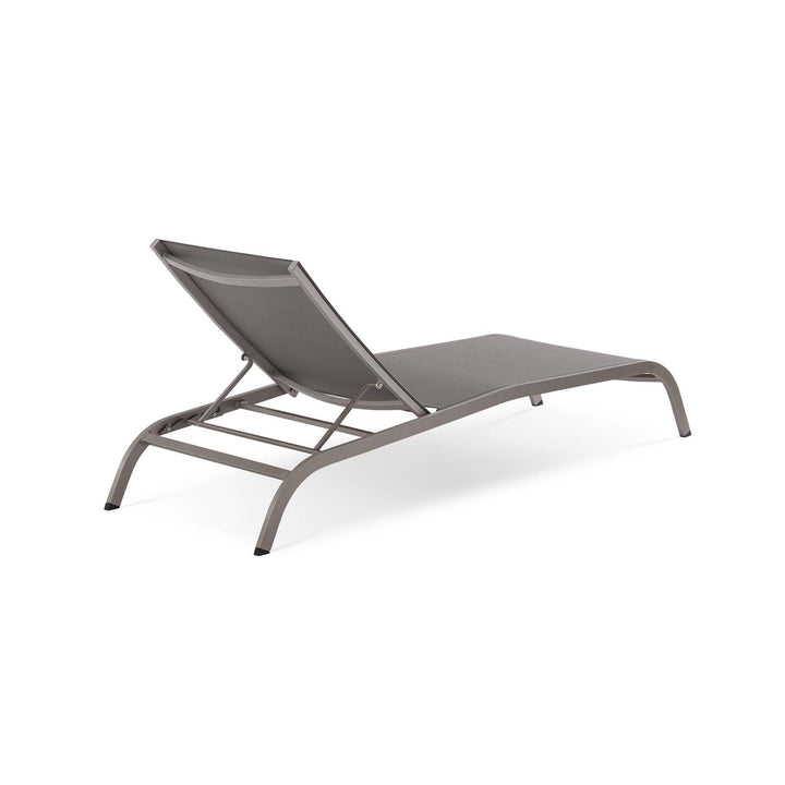 Sierra Mesh Chaise Outdoor Patio Aluminum Lounger