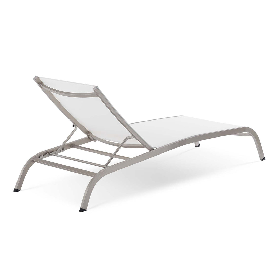 Sierra Mesh Chaise Outdoor Patio Aluminum Lounger