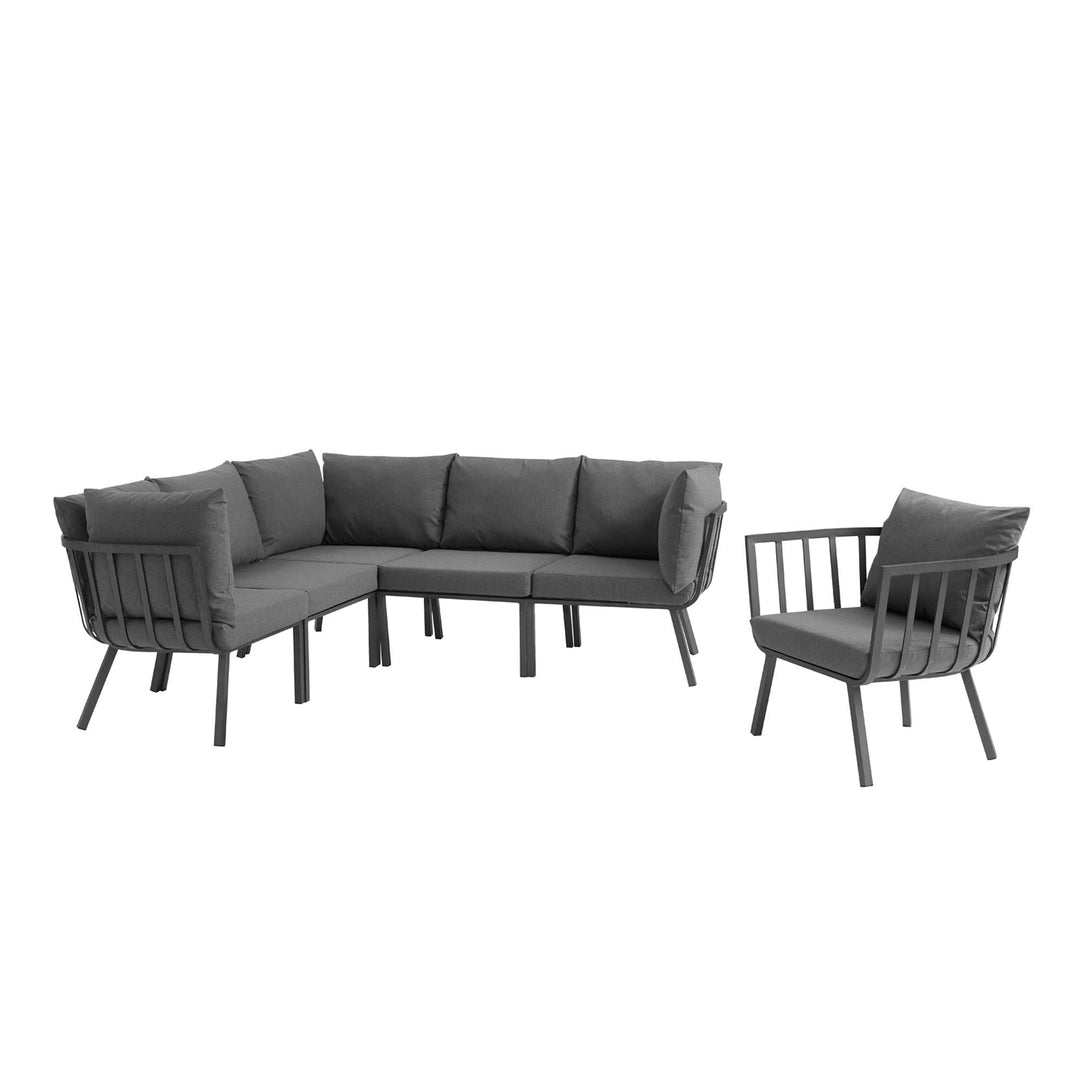 Riverfront 6 Piece Outdoor Patio Aluminum Set